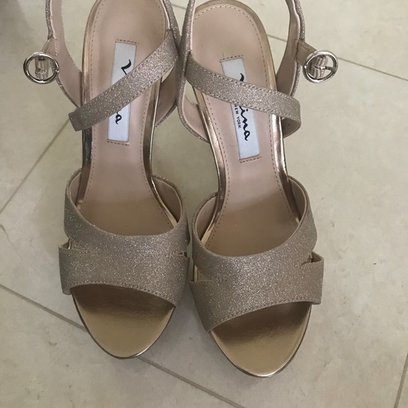 nina gold heels